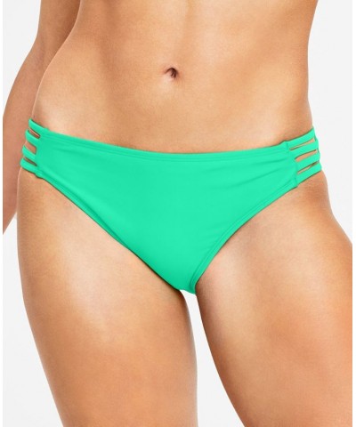 Juniors' Coral Flame Strappy Underwire Push-Up Bikini Top & Bottoms Green $19.94 Swimsuits