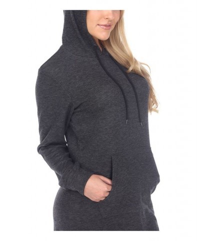 Women's Hoodie Sweatshirt Dress Charcoal $28.56 Dresses