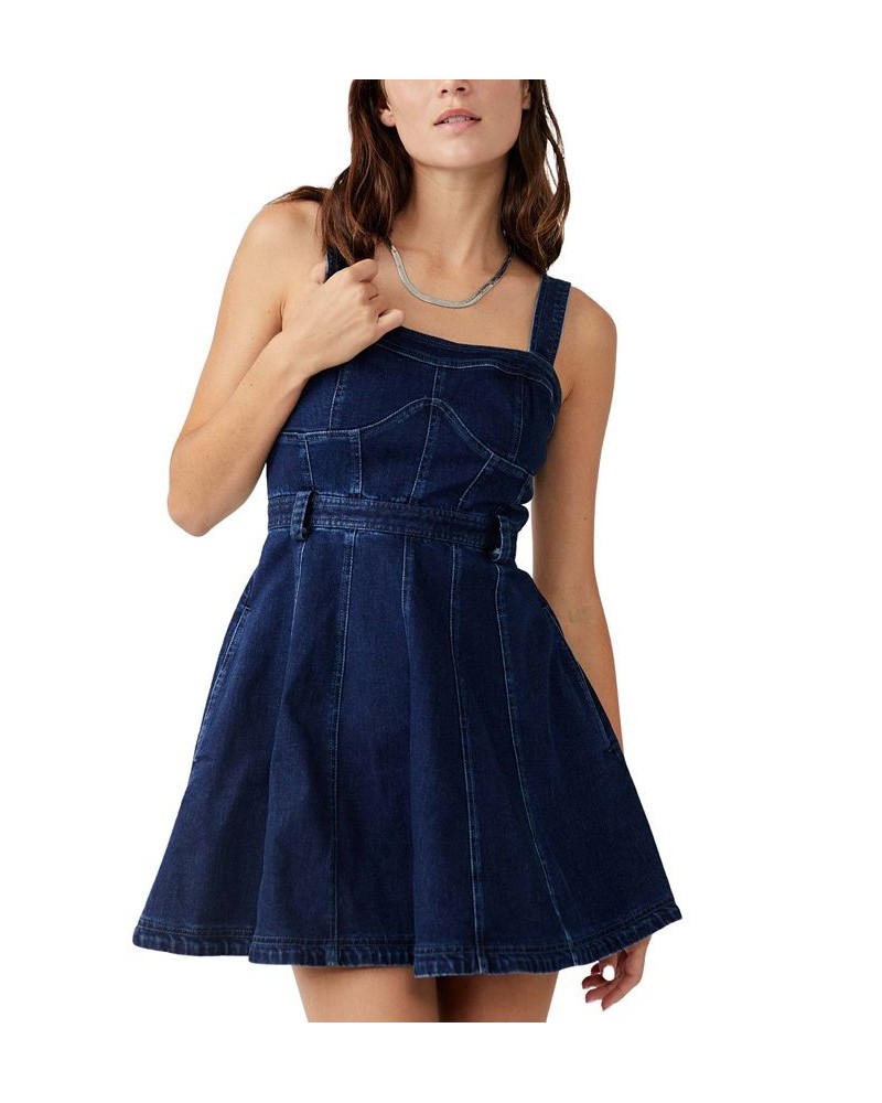 Women's Margot Denim Mini Dress Dark Indigo $69.00 Dresses