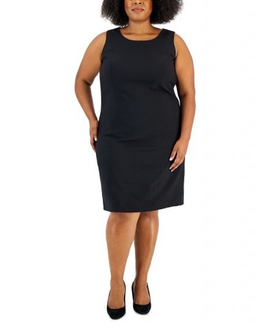 Plus Size Topper Jacket & Sheath Dress Suit Black $79.20 Suits