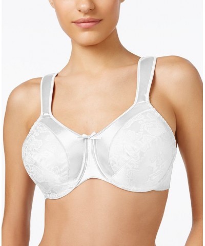 Minimizer Satin Tracings Comfort Strap Underwire Bra 3562 White $14.88 Bras