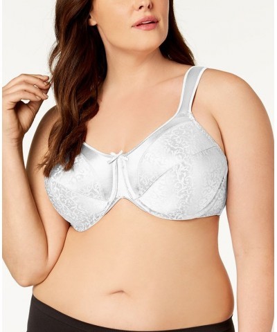 Minimizer Satin Tracings Comfort Strap Underwire Bra 3562 White $14.88 Bras