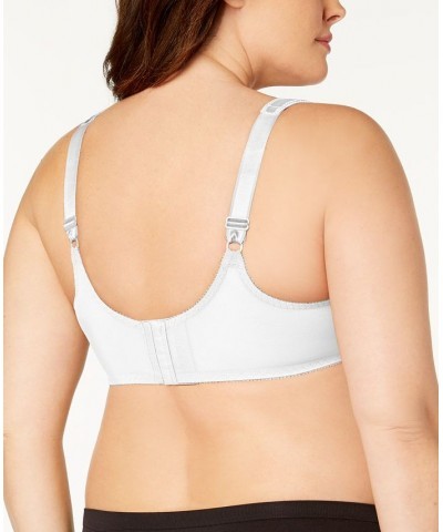 Minimizer Satin Tracings Comfort Strap Underwire Bra 3562 White $14.88 Bras