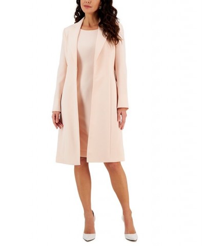 Women's Topper Coat & Sheath Dress Regular and Petite Sizes Pink $117.80 Suits