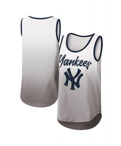 Women's White New York Yankees Logo Opening Day Tank Top White $21.62 Tops