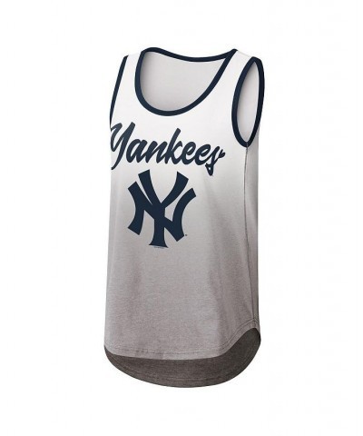 Women's White New York Yankees Logo Opening Day Tank Top White $21.62 Tops