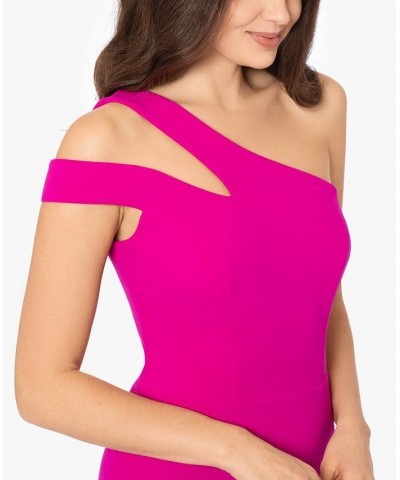 Cold-Shoulder Asymmetrical Gown Pink $103.60 Dresses