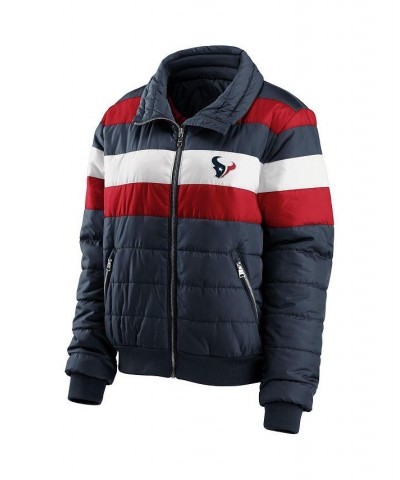 Women's Navy Houston Texans Full-Zip Puffer Jacket Navy $45.60 Jackets