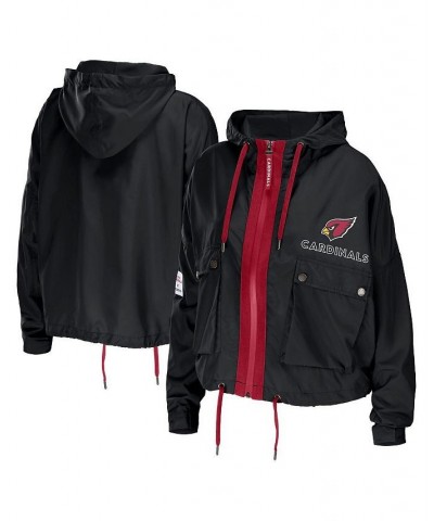 Women's Black Arizona Cardinals Full-Zip Hoodie Jacket Black $46.20 Jackets