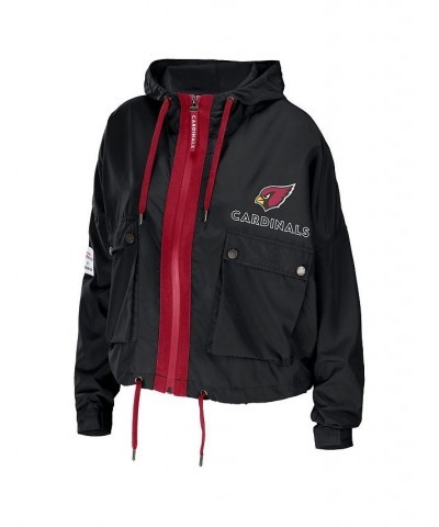 Women's Black Arizona Cardinals Full-Zip Hoodie Jacket Black $46.20 Jackets