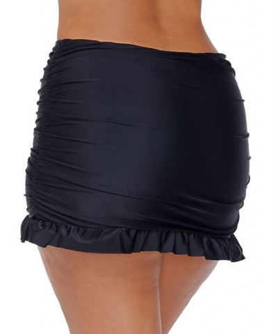 Plus Size Rosalie Keyhole Tankini Top & Matching Swim Skirt Black $34.78 Swimsuits