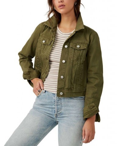 Rumors Denim Jacket Green $36.72 Jackets