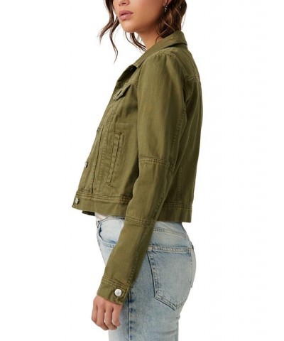 Rumors Denim Jacket Green $36.72 Jackets