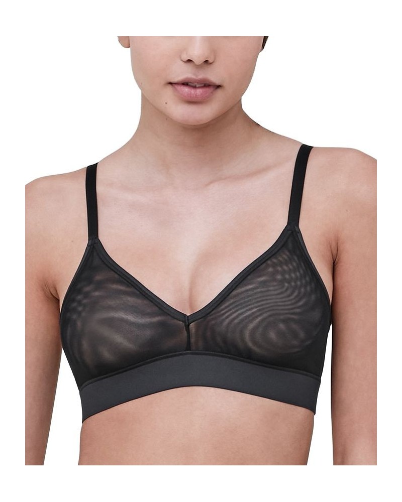 Women's Spellbound Sheer Mesh Bralette Black $27.14 Bras