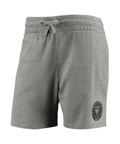 Women's Heathered Gray Inter Miami Cf Logo Shorts Heathered Gray $28.60 Shorts