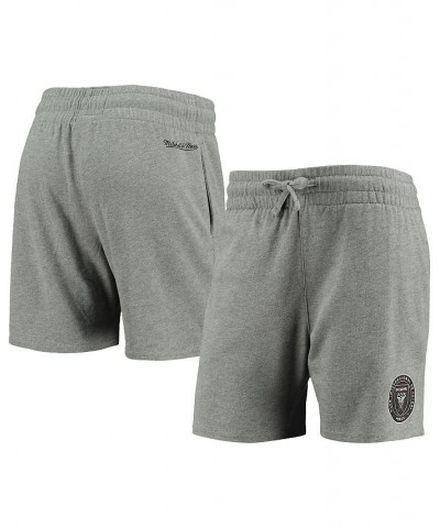 Women's Heathered Gray Inter Miami Cf Logo Shorts Heathered Gray $28.60 Shorts