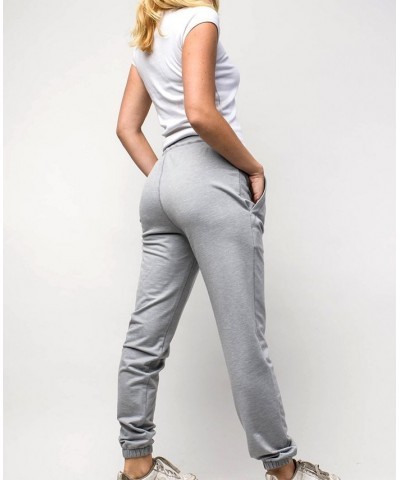 Women's Reneu Earth Drawstring Sweat Pants Gray $34.00 Pants