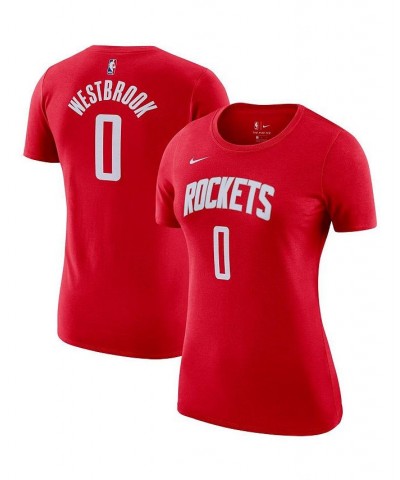 Women's Russell Westbrook Red Houston Rockets Name and Number T-shirt Red $18.45 Tops