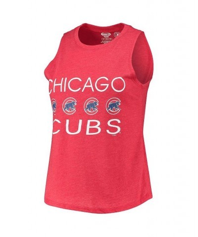 Women's Royal Red Chicago Cubs Meter Muscle Tank Top and Pants Sleep Set Royal, Red $29.25 Pajama