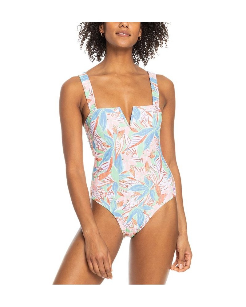 Juniors' Ribbed Roxy Love One-Piece Swimsuit Sprucetone $52.80 Swimsuits