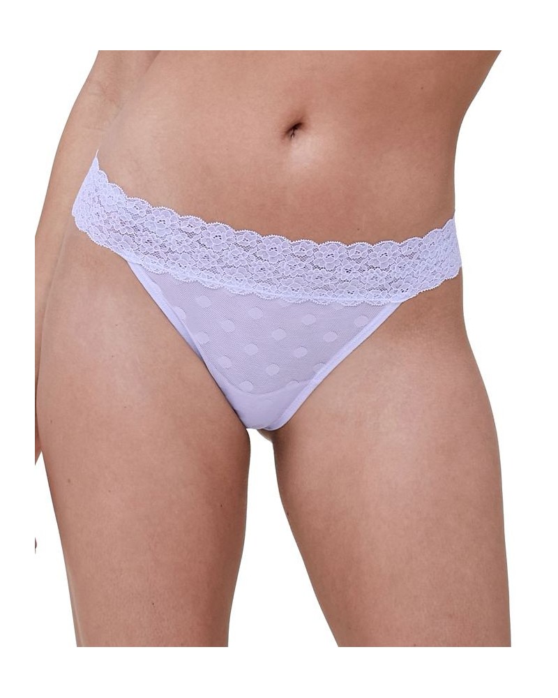 Women's Dare Lingerie Thong Underwear Purple $10.78 Panty