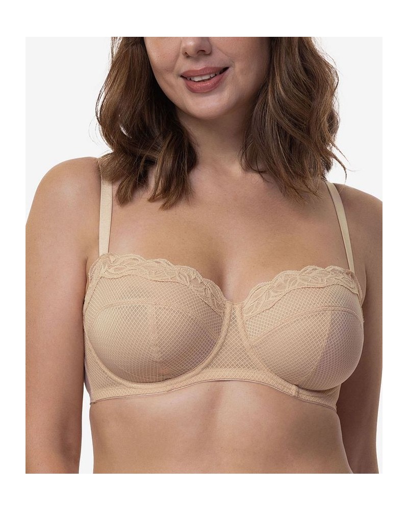 Women's Addison Non Padded Elegant Lace Bra D001936ME019 Tan/Beige $16.80 Bras