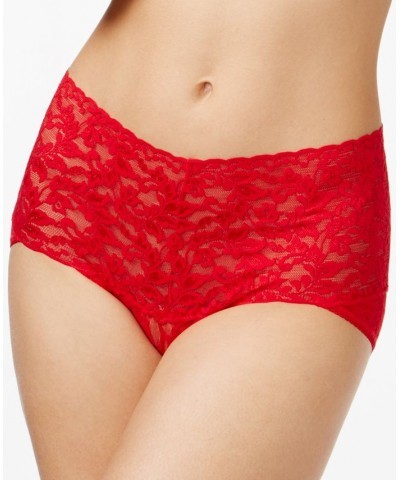 Women's Retro Lace V-kini Red $18.70 Panty