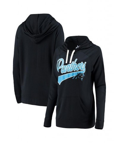 Women's Black Carolina Panthers Pregame Raglan Hoodie Black $24.40 Sweatshirts