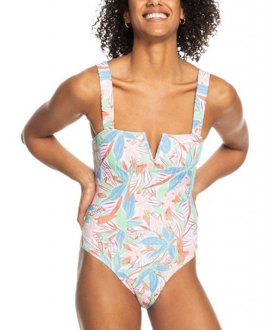 Juniors' Ribbed Roxy Love One-Piece Swimsuit Sprucetone $52.80 Swimsuits