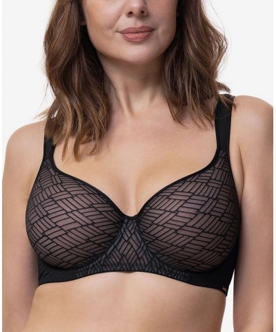 Women's Leila Light Padded Demi Bra D001725LA085 Black $18.90 Bras