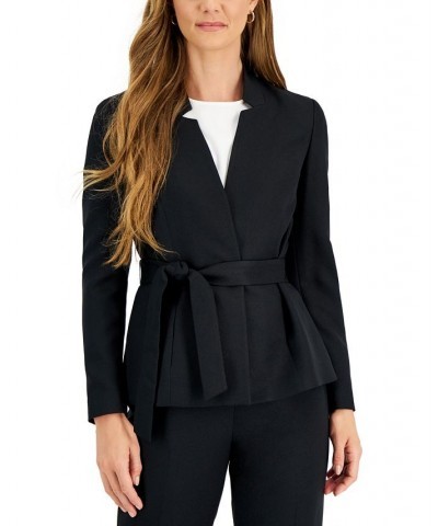 Women's Mini Herringbone Pantsuit Regular & Petite Sizes Brown $79.90 Suits