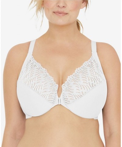 Women's Plus Size Wonder Wire Front Close T-Back Bra White $27.56 Bras