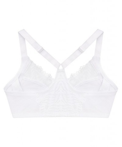 Women's Plus Size Wonder Wire Front Close T-Back Bra White $27.56 Bras