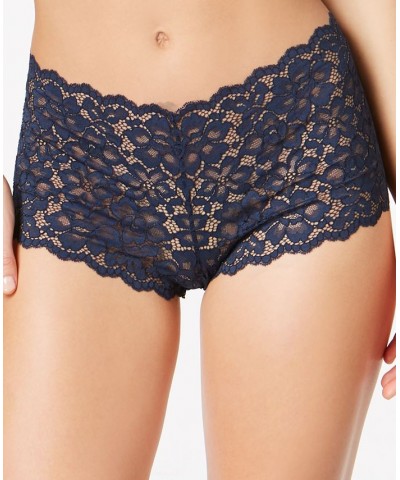 Casual Comfort Lace Boyshort Underwear DMCLBS Navy $8.91 Panty