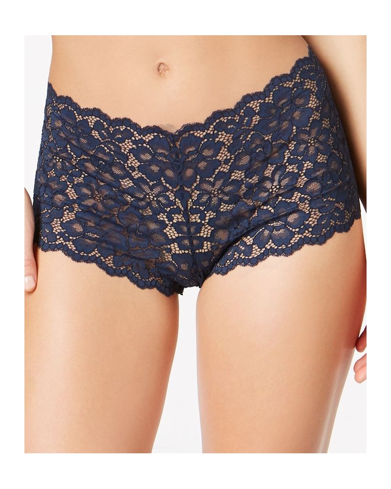 Casual Comfort Lace Boyshort Underwear DMCLBS Navy $8.91 Panty