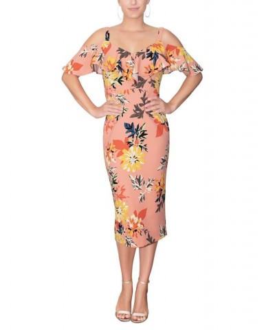 Marcella Off-The-Shoulder Dress Pink $43.86 Dresses