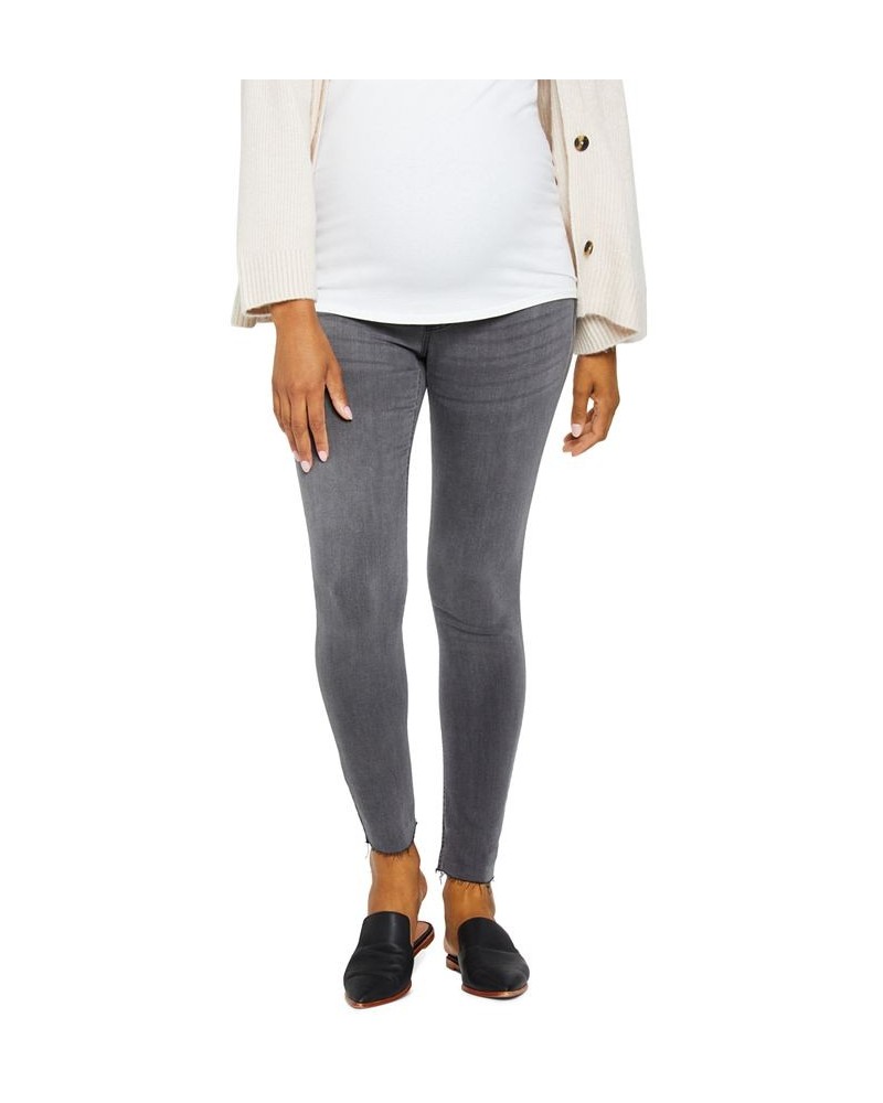 Indigo Blue Skinny Maternity Ankle Jeggings Gray $24.94 Jeans