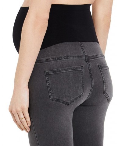 Indigo Blue Skinny Maternity Ankle Jeggings Gray $24.94 Jeans