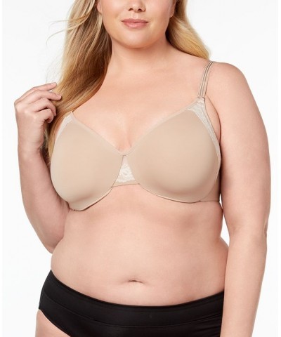 Cloud 9 Full-Figure Lace-Trim Minimizer Bra GI8961A Tan/Beige $13.49 Bras