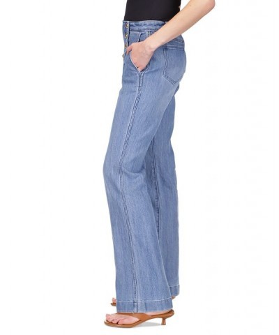 Women's Flared-Leg Sailor Jeans Angel Blue Wash $74.40 Jeans