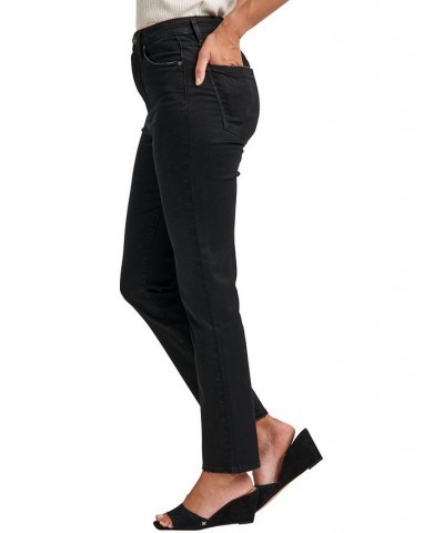 Women's Aikins High Rise Straight Leg Jeans Black $35.64 Jeans