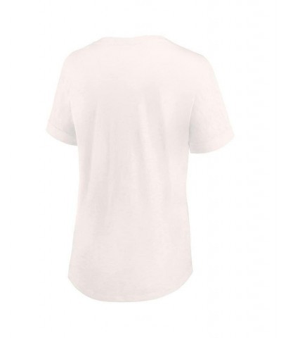Women's Branded Oatmeal Washington Commanders Motivating Force V-Neck T-shirt Tan/Beige $21.15 Tops