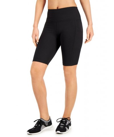 Women's Compression High-Rise 10" Bike Shorts Deep Black $14.99 Shorts