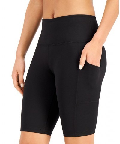 Women's Compression High-Rise 10" Bike Shorts Deep Black $14.99 Shorts