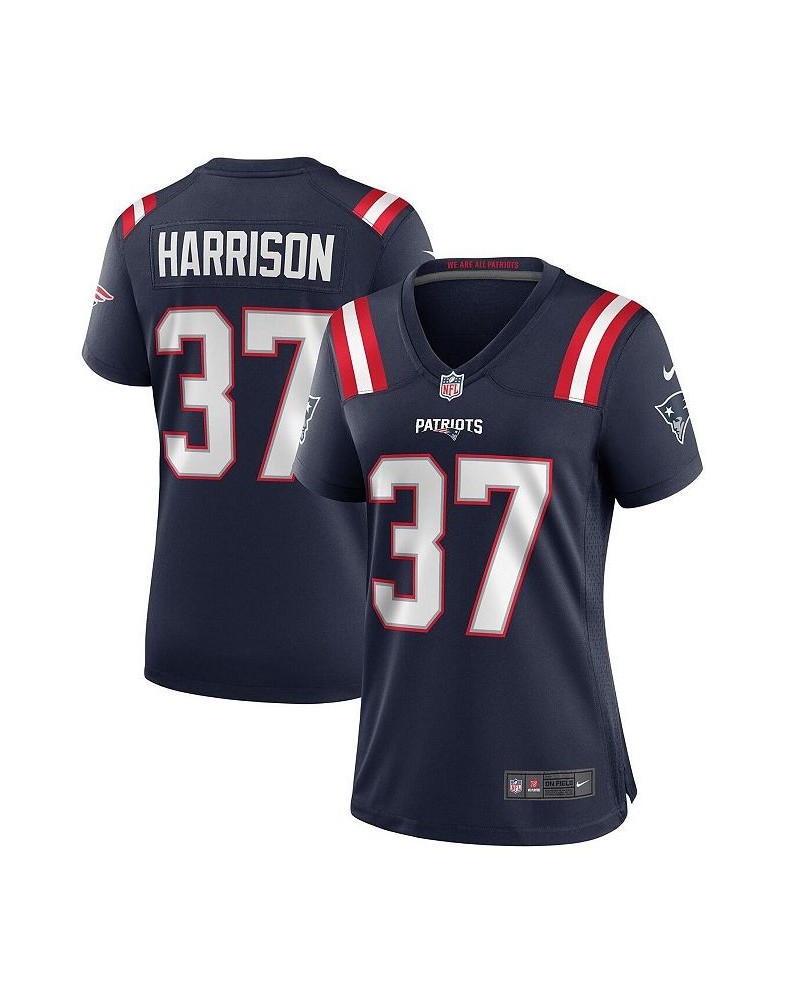 Women's Rodney Harrison Navy New England Patriots Game Retired Player Jersey Navy $46.20 Jersey