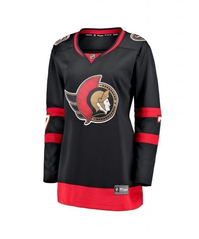 Women's Branded Brady Tkachuk Black Ottawa Senators Home 2020/21 Premier Breakaway Player Jersey Black $79.20 Jersey