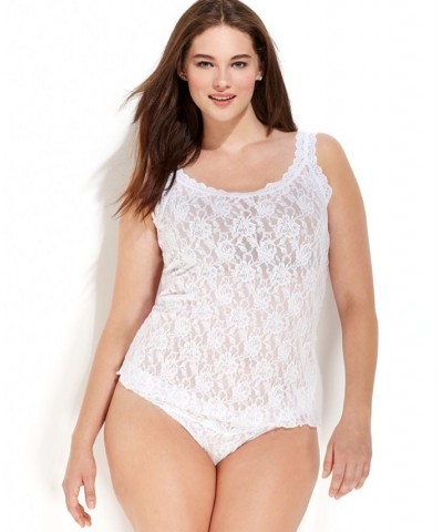 Plus Size Signature Lace Camisole 1390LX White $24.64 Tops