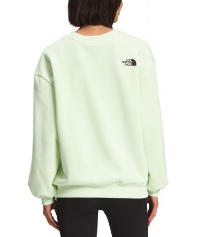 Women's IWD Oversized Crewneck Sweatshirt Lime Cream $35.00 Sweatshirts