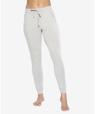 Women's Sequoia Lenzing Ecovero Slim Sweatpant With Pockets Gray $37.40 Pants