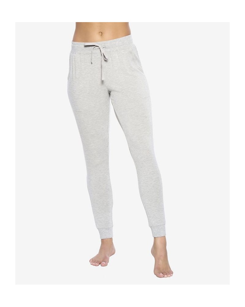 Women's Sequoia Lenzing Ecovero Slim Sweatpant With Pockets Gray $37.40 Pants